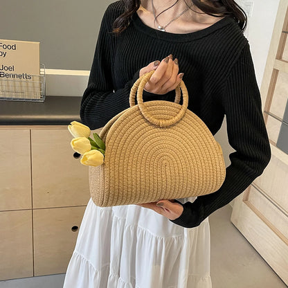 Luna Tejida™ | Bolso Artesanal de Hombro para Mujer