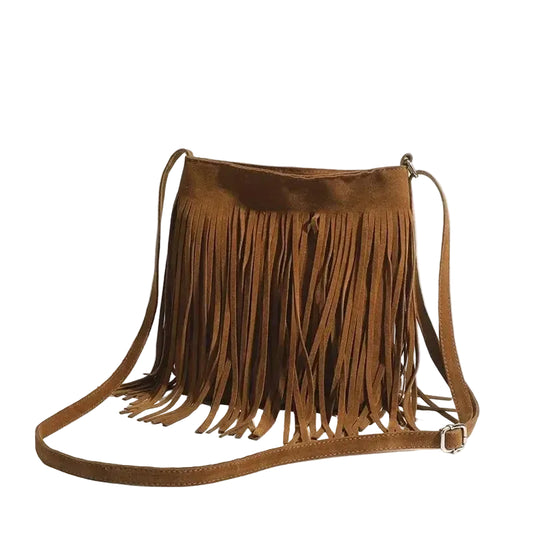 Ibiza Suede™ | Bolso Vintage con Flecos