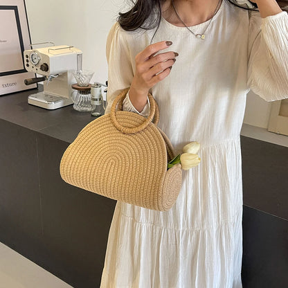 Luna Tejida™ | Bolso Artesanal de Hombro para Mujer